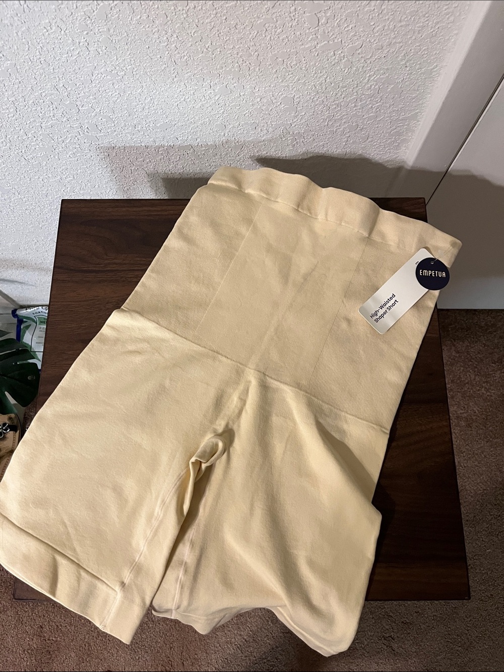 NWT Womens High-Waist Beige Tummy and Thigh Shaper